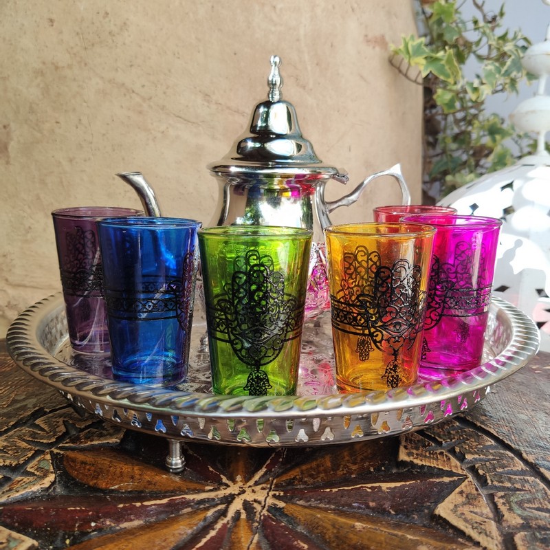 Juego de té marroquí Kasbah