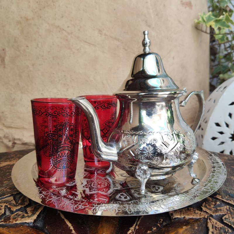 Juego de té pequeño marroquí Kasbah